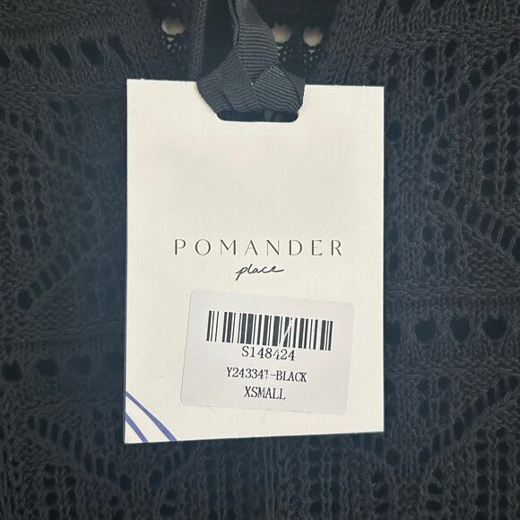 NWT Pomander Place Crochet Knit Cover Up Sz XS - Picture 7 of 10